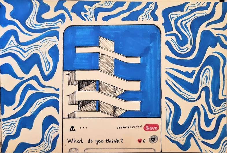 Blue Pattern Illustration
