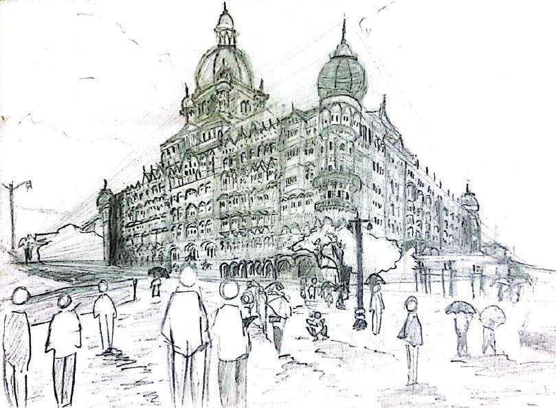 CST Station, Mumbai — Urban Sketch